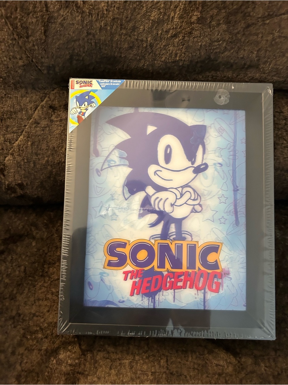 Sonic the Hedgehog Wall Art Print - Blue & Yellow
